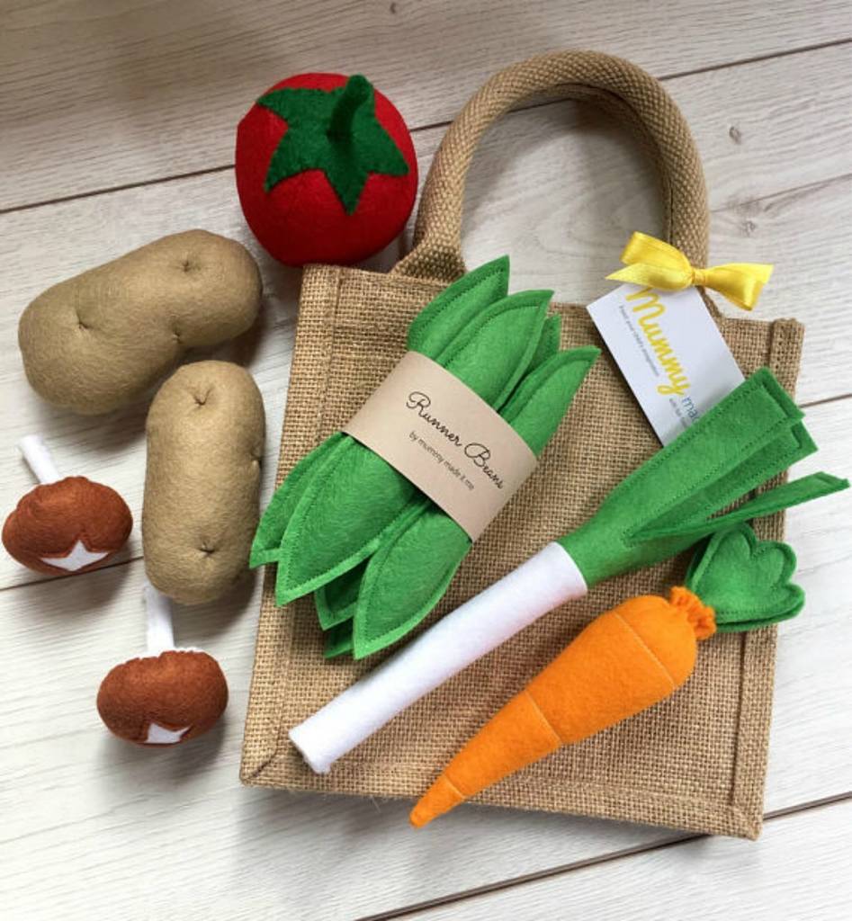 Pretend Play Felt Food Vegetable Collection, 1 of 4