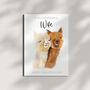 Alpaca Couple Valentines Day Card For Wife, thumbnail 2 of 3