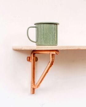 Industrial Style Copper Shelf Bracket, 2 of 2