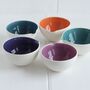 Handmade Porcelain Watercolour Cooks Bowl, thumbnail 2 of 12