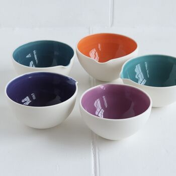 Handmade Porcelain Watercolour Cooks Bowl, 2 of 12