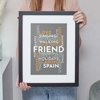 Personalised 'Use Your Own Words' Word Art Print, 7 of 7