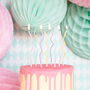 Thin Pastel Curly Birthday Candles, thumbnail 1 of 2