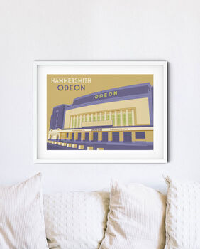 Hammersmith Odeon London Travel Poster Art Print, 3 of 8