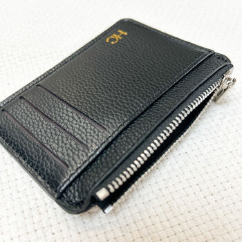 Personalised Vegan Leather Slim Wallet, 3 of 5