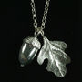 Acorn And Oak Leaf Necklace, Pewter Leaf Jewellery, thumbnail 3 of 7