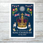 King Charles Coronation Crown Art Print, thumbnail 7 of 8