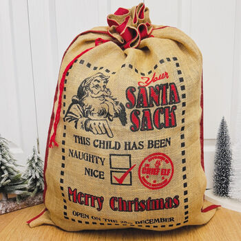 Naughty And Nice Christmas Sack Traditional Christmas, 8 of 9