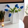 Luxury Mini Handbag Shape White Vase, thumbnail 1 of 8