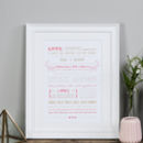 'love is a temporary madness' wedding anniversary print by i am nat ...