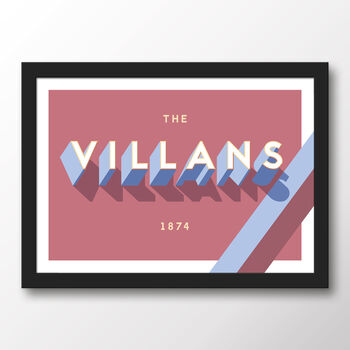 Aston Villa 'The Villans' Poster, 7 of 7