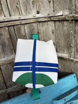 Little Upcycled Sailcloth Wash Bag, 4 of 7