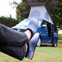 Alfie Blue Check Mens Slippers Indoor/Garden Shoes, thumbnail 2 of 8