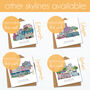 Bath Graduation Skyline Personalised Card, thumbnail 8 of 9