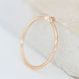 Rose Gold Bezel Diamond Engagement Ring, thumbnail 5 of 7