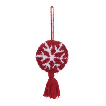 Personalised Snowflake Hook Christmas Bauble, 2 of 4