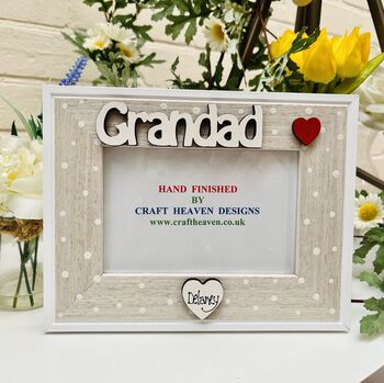 Personalised Grandad Photo Frame Father's Day Gift, 6 of 6