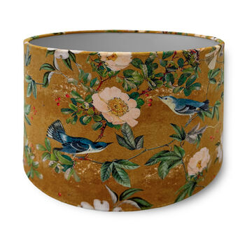 Luxury Velvet Lampshade Wild Rose Gold 40cm Or 30cm Sizes, 4 of 6