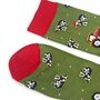 Men's Bamboo Socks Christmas Tractor And Cows, thumbnail 4 of 5