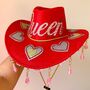 Personalised Rodeo Queen Beaded Fringe Cowboy Hat, thumbnail 7 of 8
