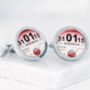 Personalised Date Tax Disc Cufflinks, thumbnail 5 of 8