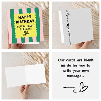 Classy Sassy Birthday Card, 2 of 8