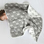 Personalised Comforter And Reversible Grey Blanket, thumbnail 5 of 11