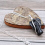Guardian Angel Pendant Necklace | Black Agate, thumbnail 3 of 6