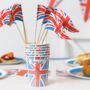 Eight Royal Union Jack Flag Paper Cups, thumbnail 3 of 4