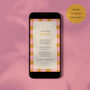 Digital Download Birthday Party Invite With Checkerboard Border, thumbnail 2 of 5