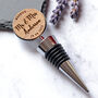 Personalised Wood Engagement Bottle Stopper, thumbnail 2 of 5