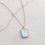 The Rectangle Moonstone Necklace, thumbnail 3 of 9