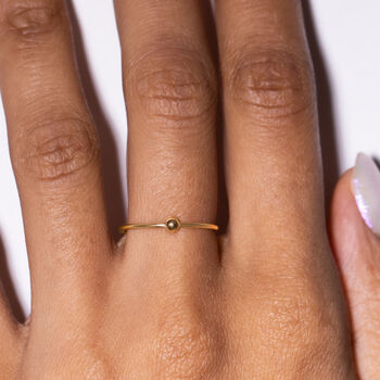 Gold Filled Spinner Fidget Ring, 2 of 9