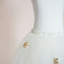 Ivory Celestial Handmade Tulle Tutu Skirt, thumbnail 3 of 6