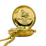 Personalised Brass Pocket Watch With Wooden Box, thumbnail 12 of 12