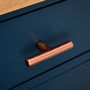 Copper Pull, T Shaped With Ridging Detail, thumbnail 3 of 10