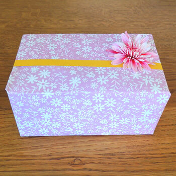 Ditsy Flower Wrap Ping Paper Pack, 6 of 12