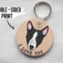 Bull Terrier Keyring, thumbnail 4 of 6