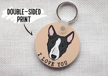 Bull Terrier Keyring, 4 of 6