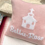 Personalised Knitted Christening Cushion, thumbnail 3 of 9
