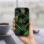 iPhone Case Personalised Art Deco Leaves 12 13 14 15 Se, thumbnail 1 of 2