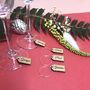 Personalised Five Christmas Name Tag Wine Glass Charms, thumbnail 1 of 12