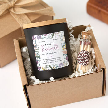 Personalised A Day To Remember Candle Gift, 5 of 6