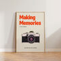 Retro Making Memories Film Camera Wall Print, thumbnail 1 of 8