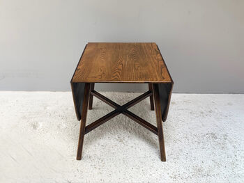 Ercol Mid Century Solid Elm Drop Leaf Table, 8 of 12