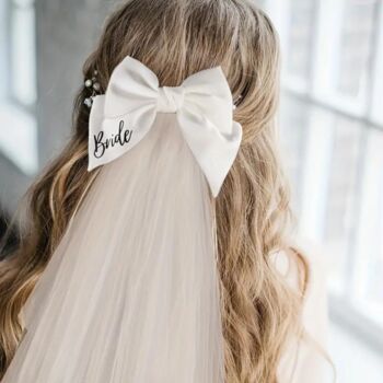 White Bride Bow Veil, 2 of 2