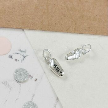 New Baby Personalised Solid Silver Charm, 2 of 11
