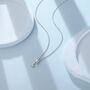 Tiny Neurone Cell Pendant Necklace In Sterling Silver, thumbnail 5 of 9