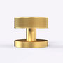 Knurled Brass Gold Mortice Door Knobs With Gloss Insert, thumbnail 5 of 7