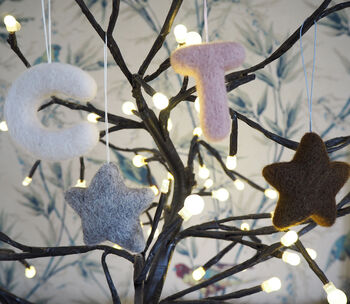 Letter And Star Christmas Tree Decoration, 2 of 12